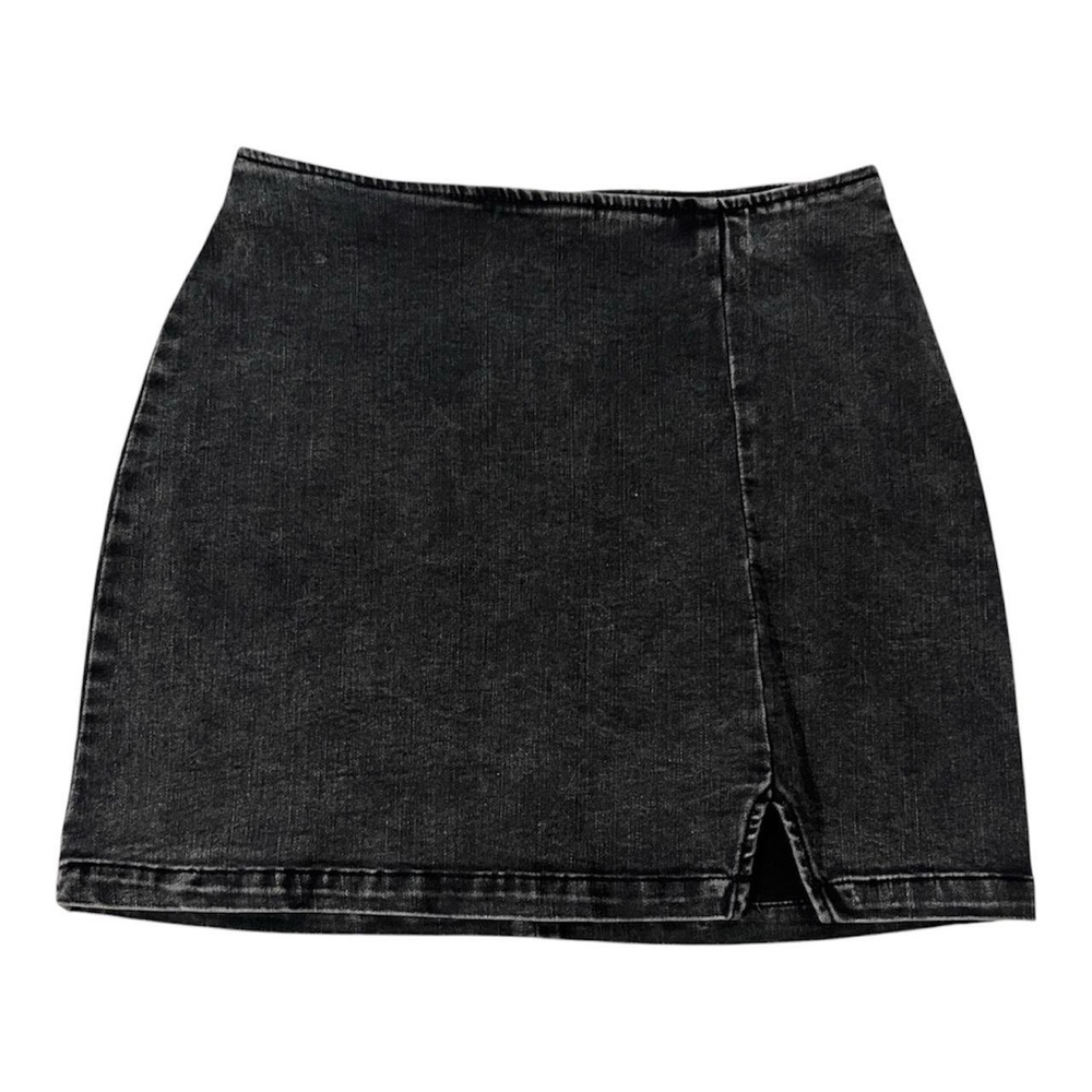 Gray denim Wild Fable mini skirt.
